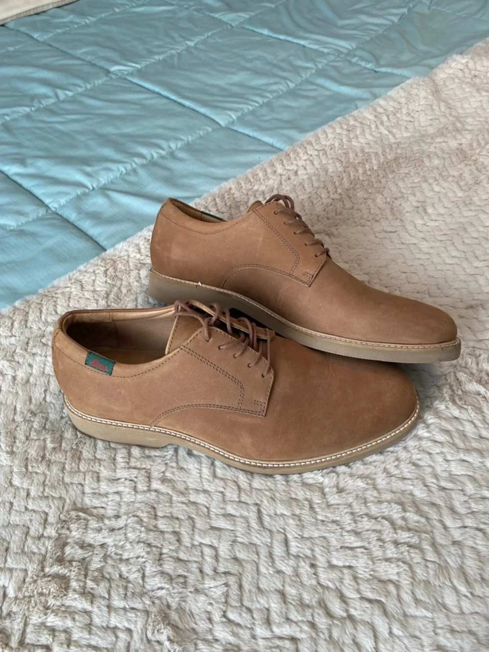 G.H. Bass & Co. Brown Leather Derby Lace-Up Shoes